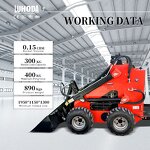 Mini Skid Steer Loader Supplier - New Arrival Popular Brand 1 Ton EPA Certified