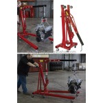 Floor Crane Manufacturer - 2000kg Hydraulic Adjustable Telescope