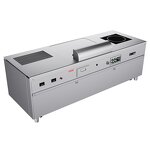 Teppanyaki Grill Table Manufacturer - Customizable Stainless Steel with Induction Cooker