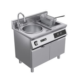 Modular Cooking Station Manufacturer - Stainless Steel with Deep Fryer Soup Pots