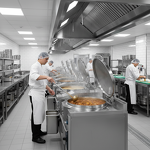 Induction Tilting Boiling Pan Supplier - Stainless Steel Jacketed Kettle Large Capacity