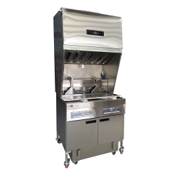 Electric Deep Fryer Manufacturer - with Ventless Hood Automatic Basket Lift