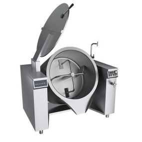 Tilting Boiling Pot Manufacturer - 300L Commercial Kitchen Kettle with Mixer