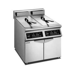Induction Deep Fryer Supplier - Commercial Double Tank Adjustable Temperature