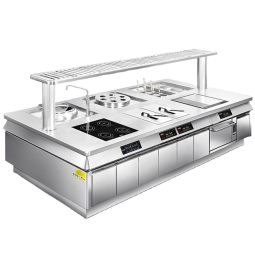 Kitchen Island Manufacturer - Modular Stainless Steel Worktop Professional Cooking Range
