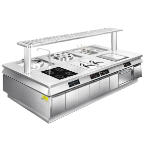 Kitchen Island Manufacturer - Modular Stainless Steel Worktop Professional Cooking Range