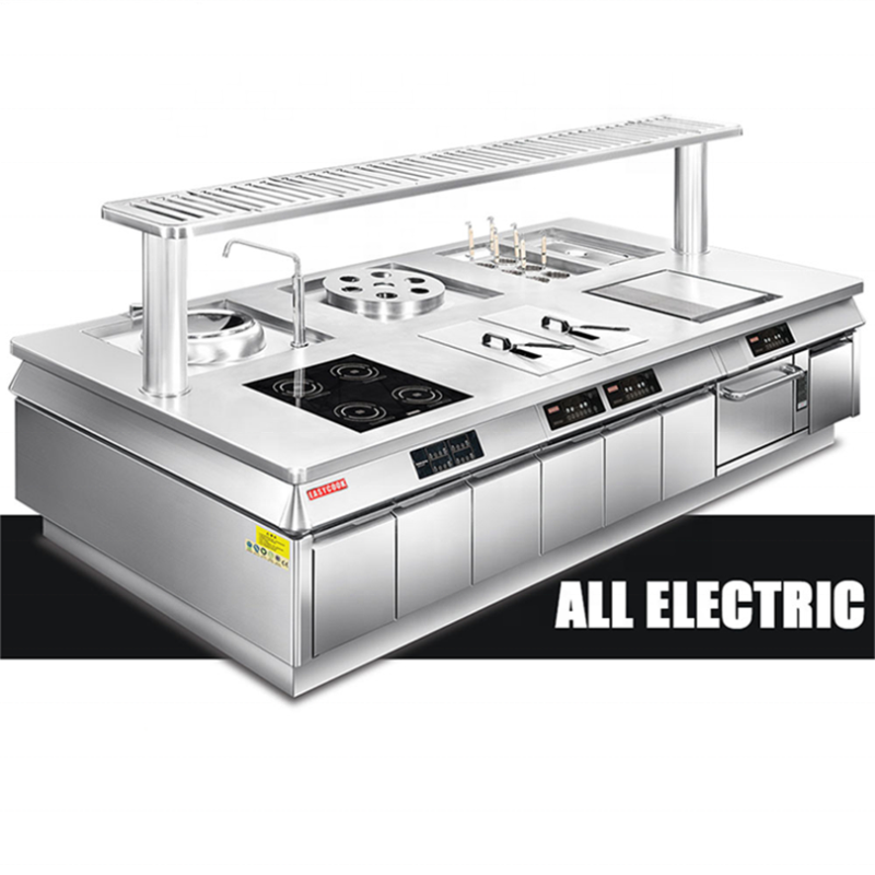 Cooking Station Manufacturer - All-Electric Stainless Steel Induction Griddle Oven