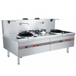 Gas Wok Stove Supplier - 42KW Double Burner High Heat Heavy Duty for Asian Cooking