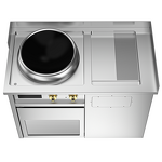 Induction Wok Range Supplier - Modular with Electric Griddle Station for Hotels
