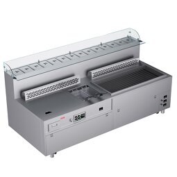 Modular Cooking Equipment Supplier - Electric Table Grill BBQ Teppanyaki Combination