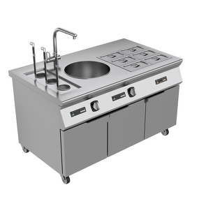 Noodle Cooking Station Supplier - Customizable with Soup Pots Bain Marie Warmer