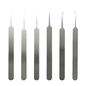 Ultra-Fine Titanium Alloy Non-Magnetic Cell Tweezers Full Set Acne Removal Needle Blackhead Pimple Comedone Pimple Extractor