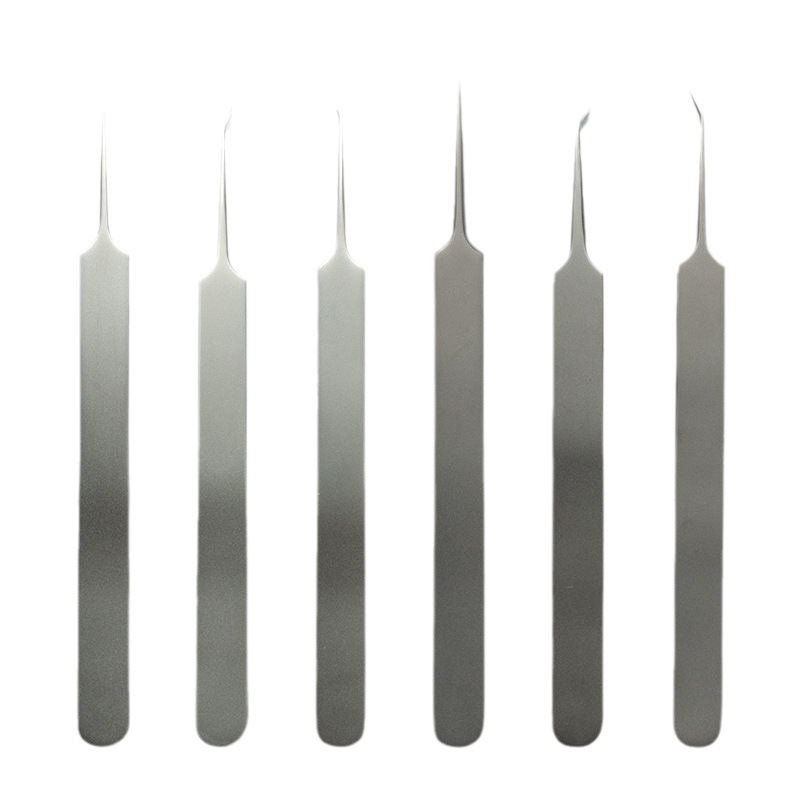 Ultra-Fine Titanium Alloy Non-Magnetic Cell Tweezers Full Set Acne Removal Needle Blackhead Pimple Comedone Pimple Extractor