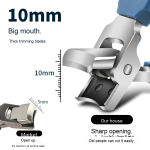 Professional Stainless Steel Anti-Splash Nail Clipper Large Single Thick Hard Nail Cutter with Curved Blade for Baby's Fingers