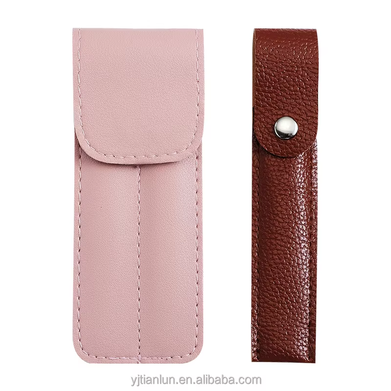 New Arrival PU Leather Beauty Tool Storage Bag Single Double Eyelash Tweezers Stainless Steel Acne Needle Eyebrow Clip Bag