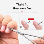 Russian-Style Dead Skin Scissors Set Barbed Manicure Cuticle Nippers Pointed Beauty Eyebrow Scissors Sharp Edge Long Scissors