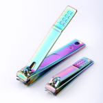 Black Carbon Steel Oblique Nail Clipper Single Dead Skin Manicure Scissors Curved Blade Large Small Nail Clippers for Fingers