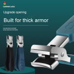 Professional Stainless Steel Anti-Splash Nail Clipper Large Single Thick Hard Nail Cutter with Curved Blade for Baby's Fingers