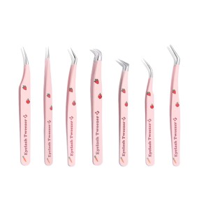 Professional High-Precision Pattern Design Clip Stainless Steel Eyelash Tweezers False Eyelash Artist Grafting Eyelash Curler