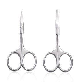 Factory Stainless Steel Small Scissors for Nose Hair and Eyebrow Trimming Sharp Manicure Scissors Makeup Beauty Household Tool