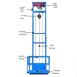 Home Cargo Lift Manufacturer - MSY 3-6m Hydraulic Cylinder High Capacity