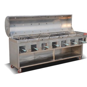 Smokeless Grill Supplier - Stainless Steel Charcoal Gas Automatic Rotary Outdoor