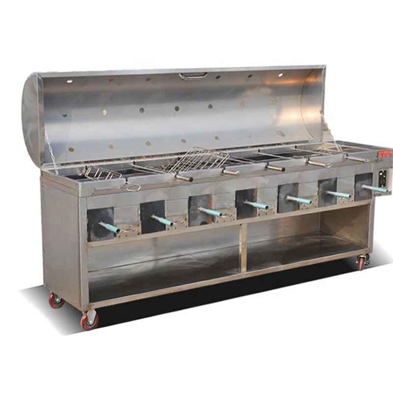 Smokeless Grill Supplier - Stainless Steel Charcoal Gas Automatic Rotary Outdoor