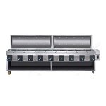 Six-head Roast Stove Manufacturer - Stainless Steel with Charcoal Box Galvanized Outdoor