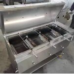 Eight-head Roast Stove Supplier - Stainless Steel Movable Cart Box Galvanized Propane