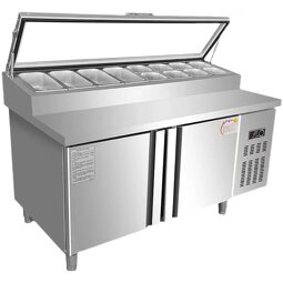 Stainless Steel Work Table Supplier - Thickened Large Capacity Salad Pizza Refrigeration