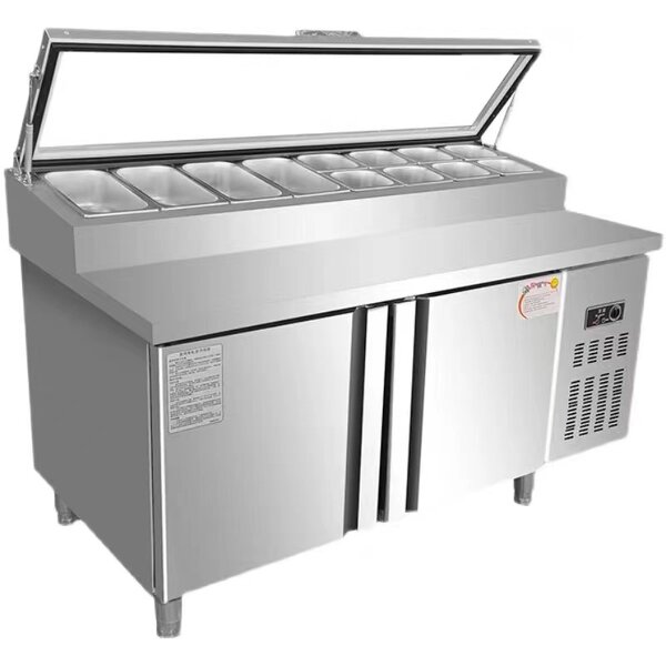 Stainless Steel Work Table Supplier - Thickened Large Capacity Salad Pizza Refrigeration