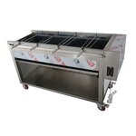 Charcoal Oven Supplier - 6 Head Commercial Roast Chicken Roast Fish Multi-functional