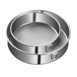 Flour Sifter Manufacturer - 40/60 Mesh Stainless Steel Round Sieve Baking Tools