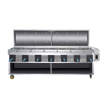 Gas Stove Fryer Factory - Six Head Double Gas Fryer Noodles Machine