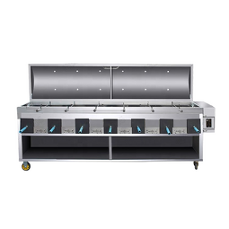 Gas Stove Fryer Factory - Six Head Double Gas Fryer Noodles Machine