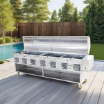 Gas Stove Fryer Factory - Six Head Double Gas Fryer Noodles Machine