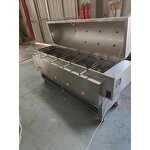 Eight-head Roast Stove Supplier - Stainless Steel Movable Cart Box Galvanized Propane