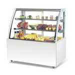 Bakery Display Cooler Factory - Vertical Right Angle White Air Cooling with LED