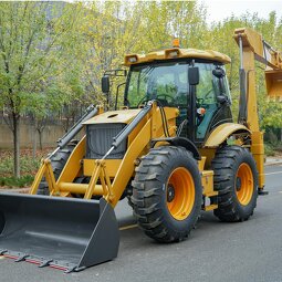 Tractor with Loader Supplier - CE EPA Good Quality SDJG 4x4 with Mini Backhoe