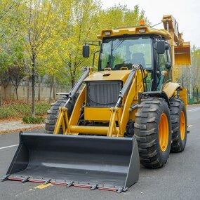 Backhoe Loader Factory - Diesel Earth-Moving 4X4 Mini Small Front End Wheel