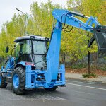 Tractor with Loader Supplier - CE EPA Good Quality SDJG 4x4 with Mini Backhoe