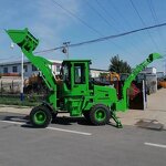 Backhoe Loader Factory - Cheap 4WD Mini Multifunction Small Garden Tractor