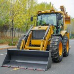 Tractor with Loader Supplier - CE EPA Good Quality SDJG 4x4 with Mini Backhoe