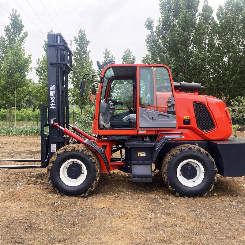 Rough Terrain Forklift Factory - 4WD Diesel High Capacity Construction Site