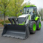 Backhoe Loader Factory - Diesel Earth-Moving 4X4 Mini Small Front End Wheel