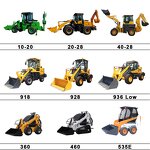 Backhoe Loader Factory - Cheap 4WD Mini Multifunction Small Garden Tractor