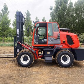All Terrain Forklift Supplier - 4 Wheel Drive Multiple Attachment for Sale