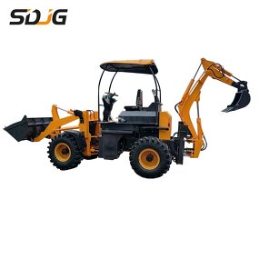 Backhoe Loader Factory - Cheap 4WD Mini Multifunction Small Garden Tractor