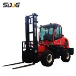 Rough Terrain Forklift Factory - SDJG 3-6 Ton CE EPA 4X4 Diesel Articulated