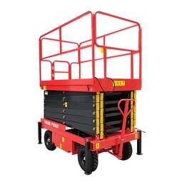 Portable Steel Scissor Lift Factory - 6-12M Hydraulic Movable Platform 300kg